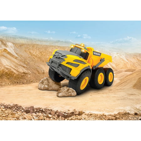 Camion basculant Dickie Toys Volvo Articulated Hauler 23 cm cu lumini si sunete [4]