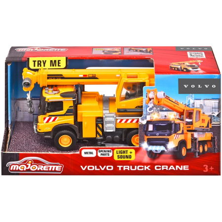 Camion cu macara Majorette Volvo Truck Crane cu lumini si sunete [11]