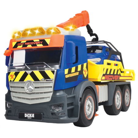 Produse - Camion de tractare Dickie Toys Mercedes Recovery cu masinuta