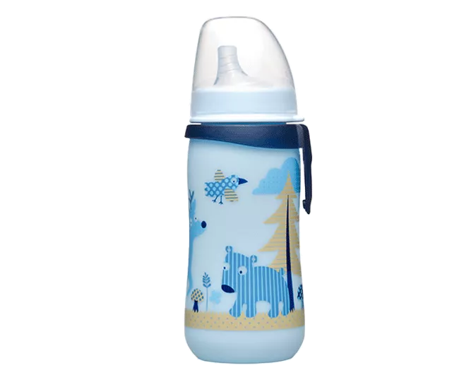 Termosuri, recipiente mâncare pentru copii - Cana bebe, antivarsare, cu clip de prindere, 12 luni+, NIP