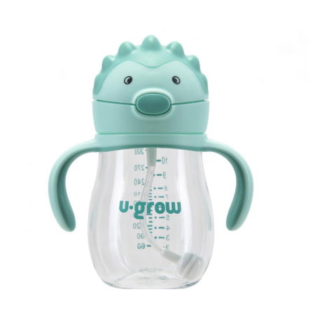 Produse - Cana cu pai si manere, tritan 330 ml,  U-Grow