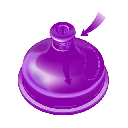 Cana de baut Kids Cup Boy, adaptor de baut antipicurare push-pull, clip de prindere, 330 ml, de la 18 luni, nip 35051 [4]