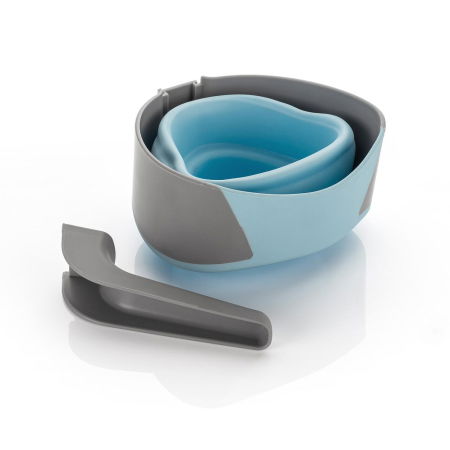 Cana pliabila pentru clatit si spalat parul bebelusului MyHappyBath Cup, fara BPA, 0+ luni, Reer 76082 [4]