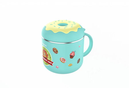 Termosuri, recipiente mâncare pentru copii - Cana termos cu capac, blue, 300 ml ,U-Grow