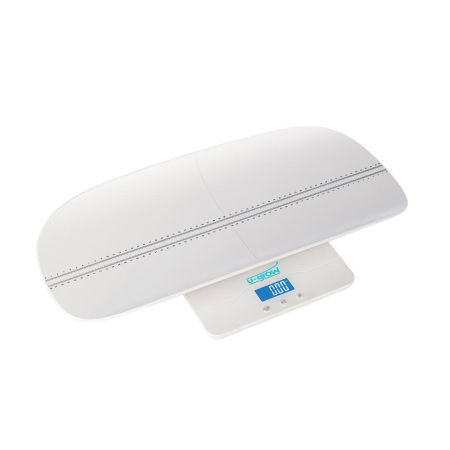 Camera Copilului - Cantar digital corporal 2in1 pentru bebe si mama, U-Grow, Display LED, Auto off, Functie Tara, 100kg, Alb