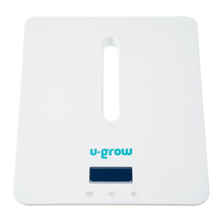 Cantar digital corporal 2in1 pentru bebe si mama, U-Grow, Display LED, blueetoth, Auto off, Functie Tara, 100kg, Alb [3]
