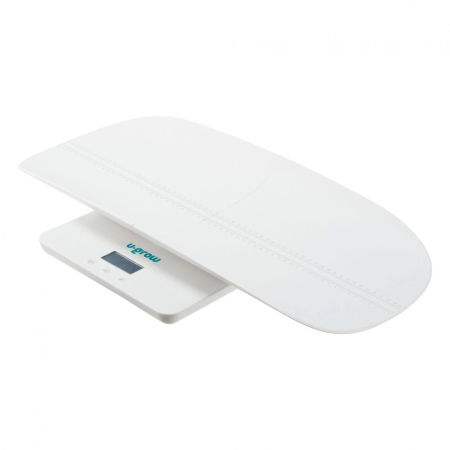 Cantar digital corporal 2in1 pentru bebe si mama, U-Grow, Display LED, blueetoth, Auto off, Functie Tara, 100kg, Alb [1]