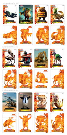 Carti de joc Italian Brainrot Lamincard set 5 buc [8]