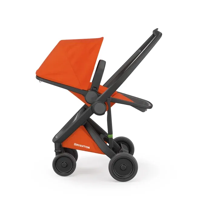 Carucior 2 in 1, Greentom, 100% Ecologic, Black Orange [1]