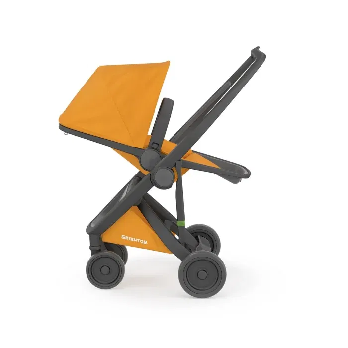 Carucior 2 In 1, Greentom, 100% Ecologic, Black Sunflower [1]