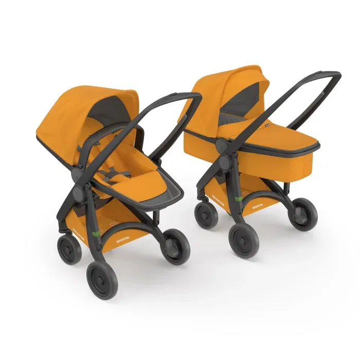 Produse - Carucior 2 In 1, Greentom, 100% Ecologic, Black Sunflower