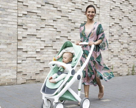 Carucior 2 in 1, Greentom, 100% Ecologic, Rosu [2]