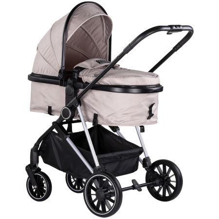 Cărucioare copii - Carucior Chipolino Aura 2 in 1 tiramisu