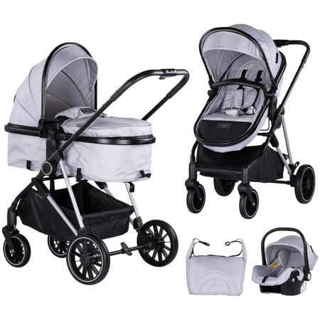 Cărucioare copii - Carucior Chipolino Aura 3 in 1 cloud