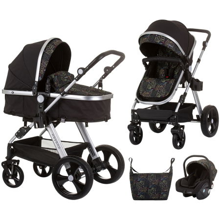 Sisteme De Siguranță Copii - Carucior Chipolino Havana 3 in 1 obsidian leaves