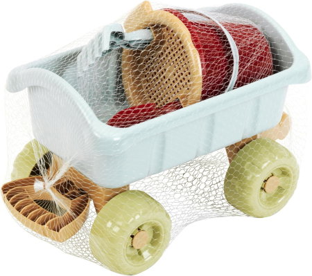 Carucior Cu Maner Si Set Galetica - plastic reciclat [1]