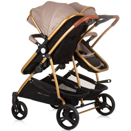 Carucior gemeni Chipolino Duo Smart 2 in 1 golden beige [2]