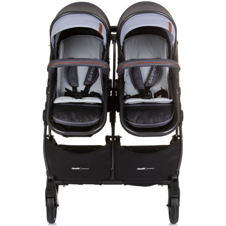 Carucior gemeni Chipolino Duo Smart 2 in 1 silver grey [7]