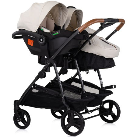 Carucior gemeni Chipolino Duo Smart 3 in 1 biscotta [9]