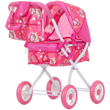Jocuri de logica si strategie - Carucior pentru papusi Chipolino Emily unicorns