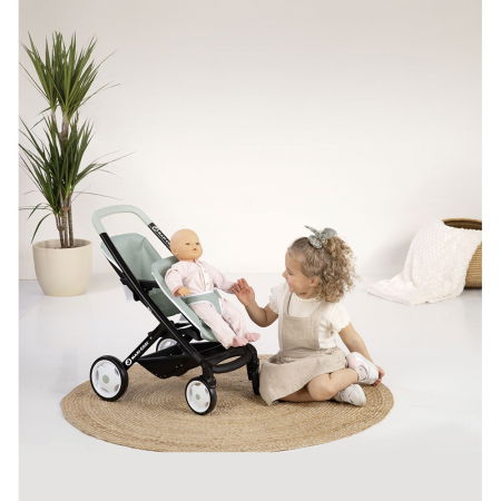Carucior pentru papusi Smoby Maxi Cosi Twin albastru [1]