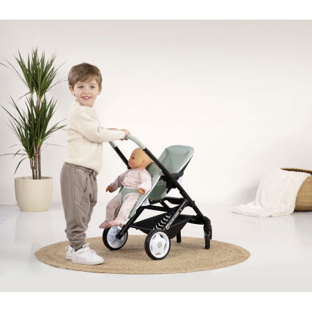 Carucior pentru papusi Smoby Maxi Cosi Twin albastru [2]