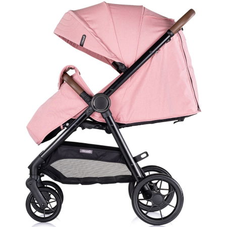 Carucior sport Chipolino Ultera cu husa picioare pink marshmallow [4]