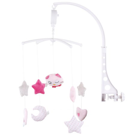 Camera Copilului - Carusel muzical pentru patut Chipolino pink Chicken