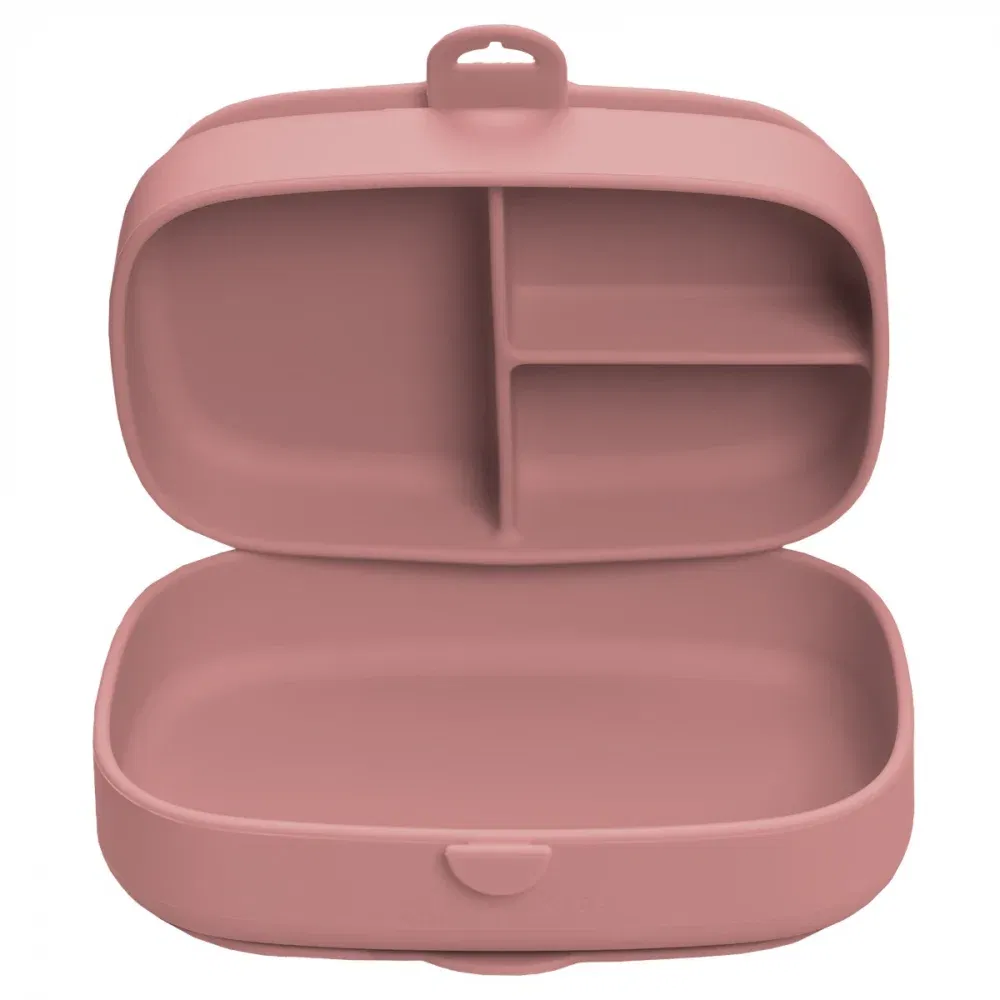 Caserola compartimentata din silicon cu ventuza, AppeKids Magic Box - Roz [1]