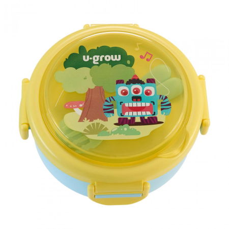 Caserola termica cu lingurita si furculita, blue, U-Grow [1]