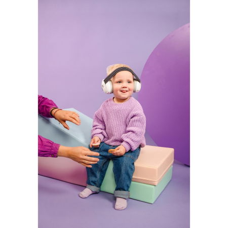 Casti antifonice pentru bebelusi, ofera protectie auditiva, SNR 23, negru, ALPINE Muffy Baby Black ALP25613 [5]