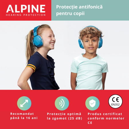 Căști antifonice pentru copii 5-16 ani pliabile SNR 25 dB [9]