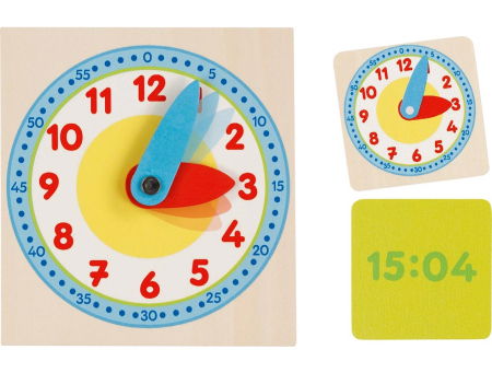 Jocuri de logica si strategie - Ceas copii pentru învățarea orei – set educativ Goki din lemn