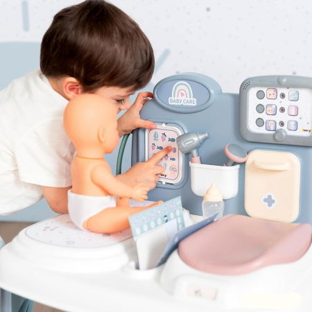 Centru de ingrijire medical pentru papusi, fetite 3 ani+,  cu accesorii, Smoby Baby - Joc de rol [5]