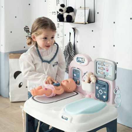 Centru medical de ingrijire pentru papusi, fetite 3 ani+, cu papusa si accesorii, Smoby Baby - Joc de rol [7]