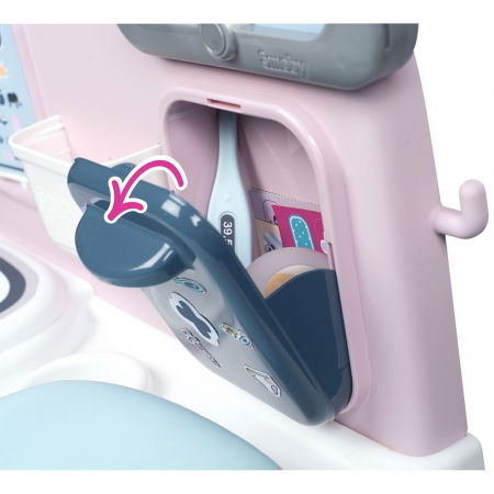 Centru medical de ingrijire pentru papusi, fetite 3 ani+, cu papusa si accesorii, Smoby Baby - Joc de rol [10]