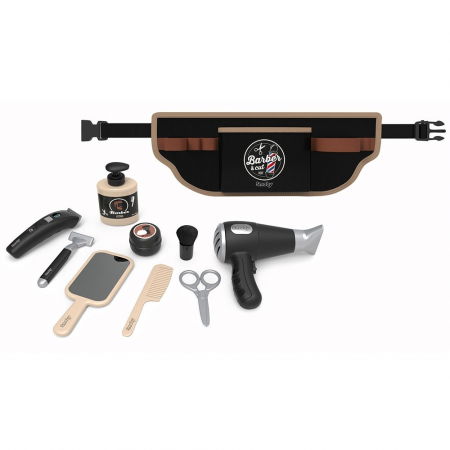 Centura  copii frizer de la 3 ani+, Smoby Barber and Cut negru cu accesorii [1]