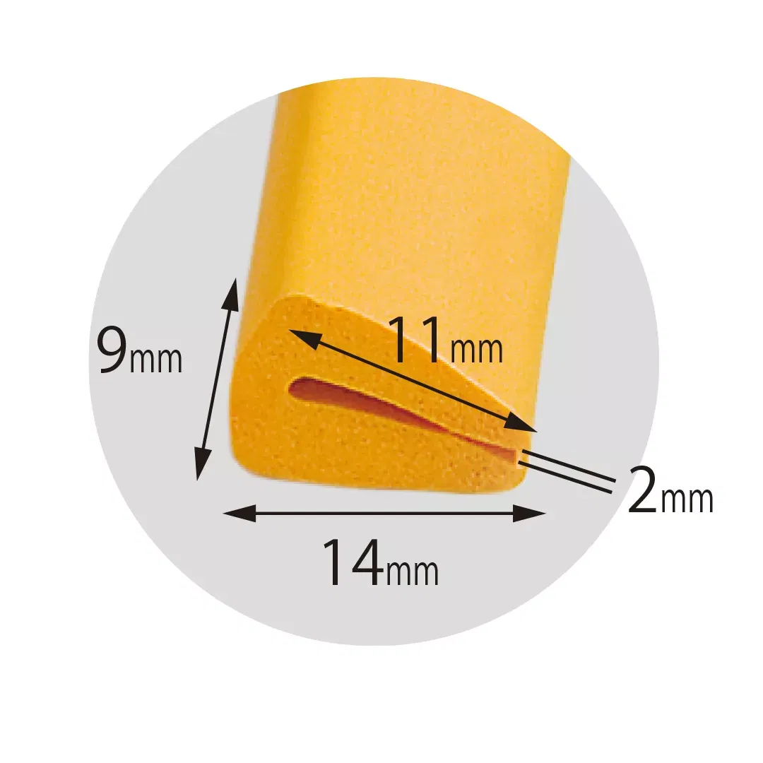 Cheder auto, uz universal, din spuma de cauciuc, multicolor, acopera muchie de 1.1 cm, 2m [6]