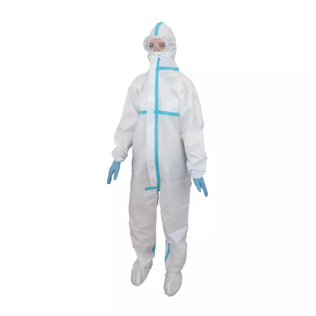 Combinezon de protectie intreg, tip salopeta, impermeabil, 1 buc, alb [2]