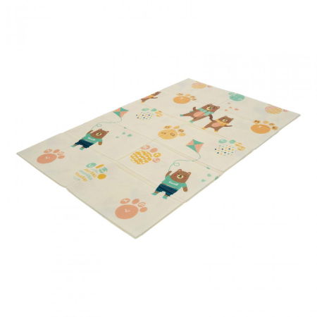 Covor de joaca pentru copii U-Grow, din spuma, pliabil, 2 fete, impermeabil, izolant, 120 x 180 x 1 cm, alfabet [2]