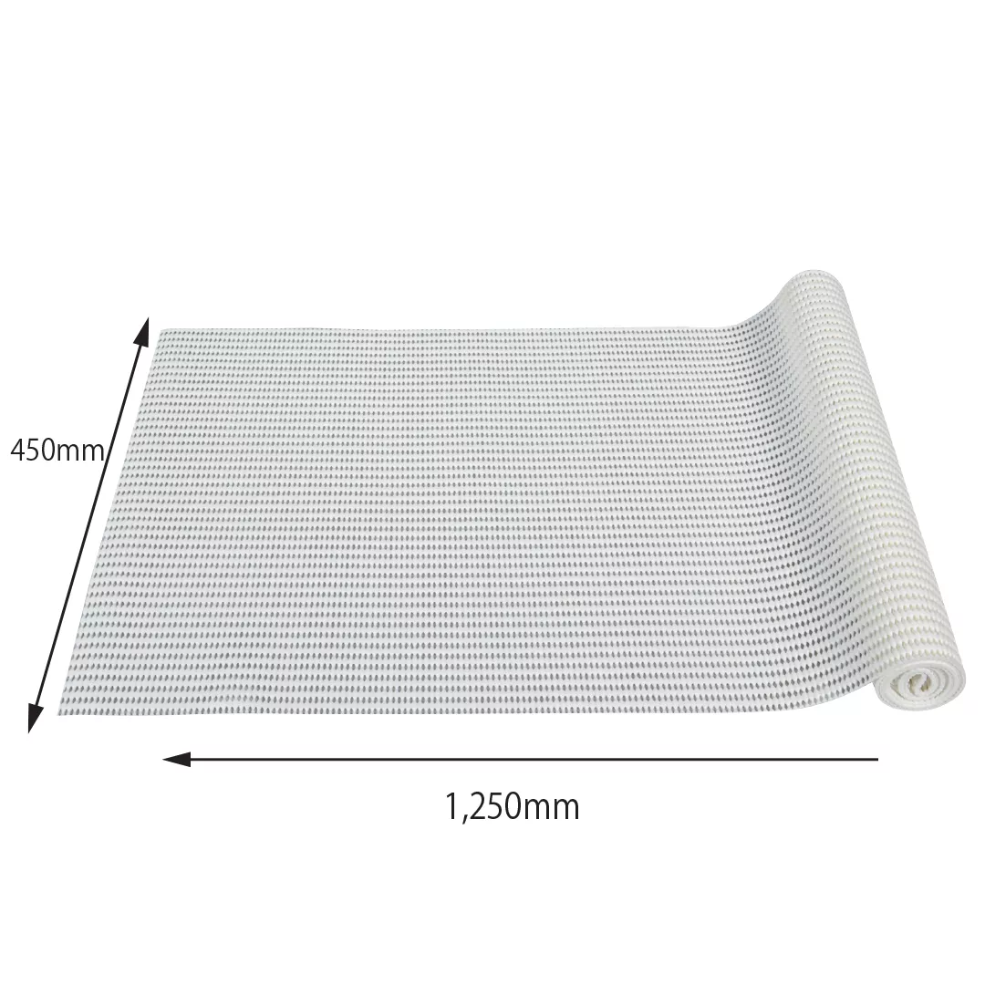 Covoras antialunecare, din PVC, uz universal, 45x125cm, alb [1]