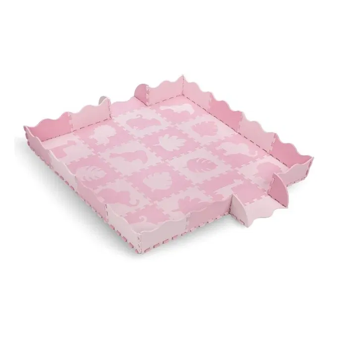 Produse - Covoras de joaca Puzzle 150x150 cm, Momi Zawi - Roz