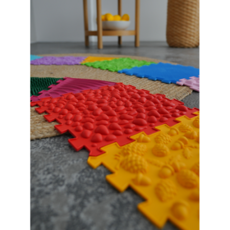 Covoraș de masaj Ortek Dinozauri Puzzle-uri 10 el. + 6 triunghiuri [3]
