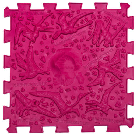 Covoraș de masaj Ortek Dinozauri Puzzle-uri 12 el. + 8 triunghiuri [5]