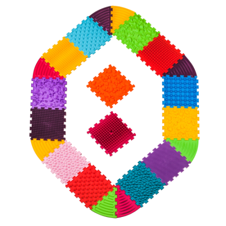 Covorașe - Covoraș de masaj Ortek Puzzle-uri 14 el. + 8 triunghiuri
