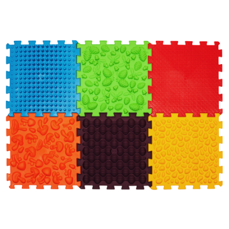 Covoraș de masaj Ortek Puzzle-uri 6 el. + 6 triunghiuri [3]