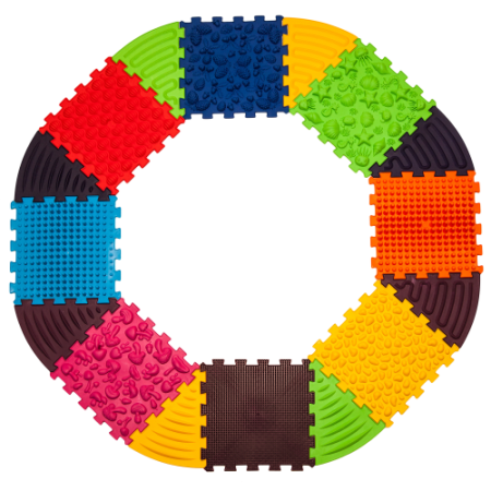 Covoraș de masaj Ortek Puzzle-uri 8 el. + 8 triunghiuri [3]