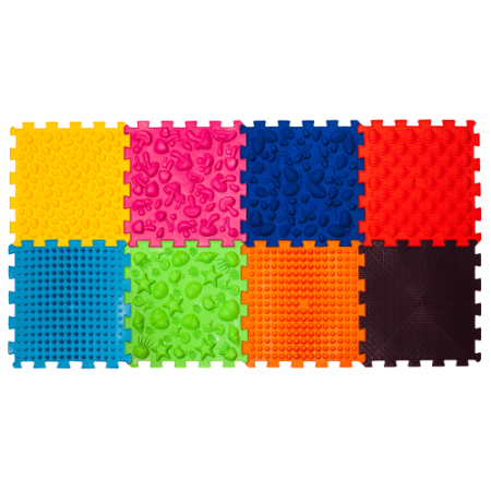 Covoraș de masaj Ortek Puzzle-uri 8 el. + 8 triunghiuri [6]