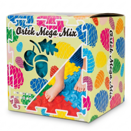 Covoraș de masaj pentru reabilitare "Ortek Mix" 20 elemente Rigid [3]