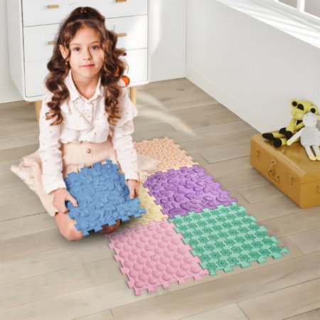 Covoraș de masaj Puzzle Mix Pastel 6 elemente [1]